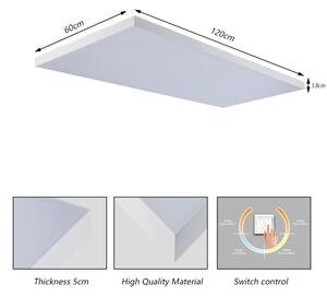 Brilagi - LED Kúpeľňové stropné svietidlo FRAME LED/96W/230V 120x60 cm IP44 biele