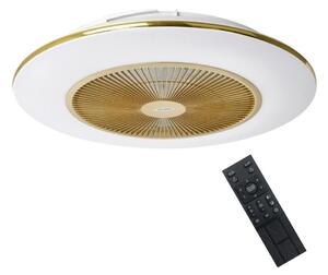 Brilagi - LED Stmievateľné svietidlo s ventilátorom AURA LED/38W/230V zlatá + DO