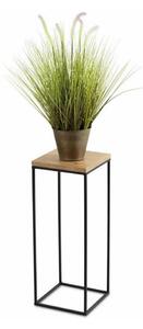 Stojan na kvety BASICLOFT 60x24 čierna/hnedá