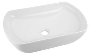 VILAN KLEO Oval keramické umývadlo na dosku - miska 50x31x12,5cm biela, KLEO OVAL