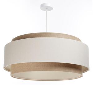 Luster na lanku DOBLO 1xE27/60W/230V krémová/béžová