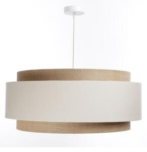 Luster na lanku DOBLO 1xE27/60W/230V krémová/béžová