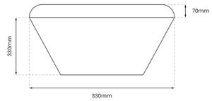 LED Kúpeľňové stropné svietidlo NEMO LED/17W/230V IP44 čierna