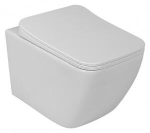 LAVITA LINO set 2v1- závesná WC misa Rim+ + WC sedátko LINO so SoftClose biela