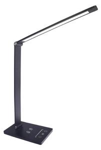 LED Stolná lampa s bezdrôtovým nabíjaním VARIO LED/5W/230V 3000-6000K čierna