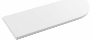 SAPHO AE300-0101 Abeline rohová polica rockstone 30 x 10 cm, excentrická, biela mat