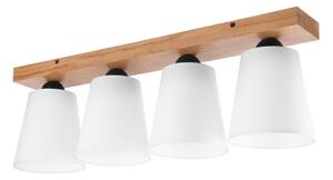 Prisadený luster LULA 4xE27/60W/230V dub