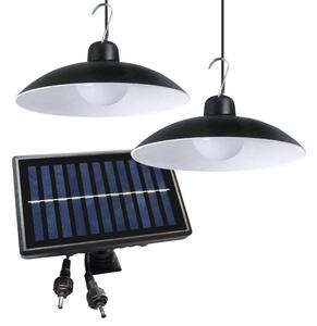 SADA 2x LED Solárne závesné svietidlo LED/6W/3,7V 2000 mAh IP44 + DO