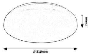 Rabalux 71035 - LED RGB Stmievateľné stropné svietidlo CERRIGEN LED/24W/230V