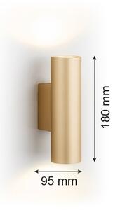 Argon 7178 - Nástenné svietidlo MITOS PLUS 2xGU10/5W/230V zlatá