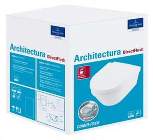 Villeroy & Boch Architectura závesné WC so sedadlom SoftClosing, DirectFlush, alpská biela 4694HR01