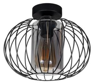 Prisadený luster CORRINI 1xE27/60W/230V pr. 25 cm čierna/šedá