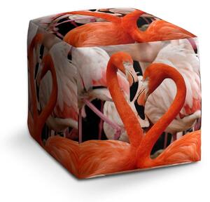 Sablio Taburet Plameniaky 2 - 40x40x40 cm
