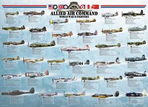 Plagát, Obraz - AlliedAirCommand WWII Fighters