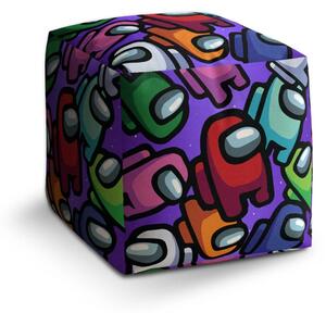 Sablio Taburet Cube AMONG US Levitujúci - 40x40x40 cm