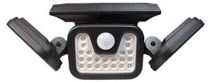 LED solárny reflektor so senzorom LED/15W/3,7V 2400 mAh IP54 4500K