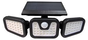 LED solárny reflektor so senzorom LED/15W/3,7V 2400 mAh IP54 4500K