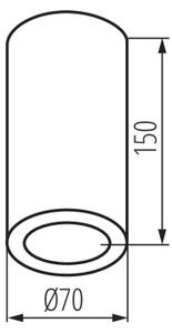 Kanlux 36642 - Kúpeľňové bodové svietidlo AQILO 1xE14/10W/230V IP65 čierna
