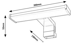 Rabalux 75039 - LED Kúpeľňové osvetlenie zrkadla LEVON LED/4W/230V IP44