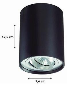 Bodové svietidlo TUBA 1xGU10/50W/230V čierna
