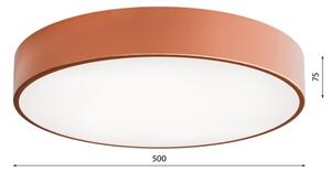 Stropné svietidlo so snímačom pohybu CLEO 4xE27/24W/230V s priemerom 50 cm, medené