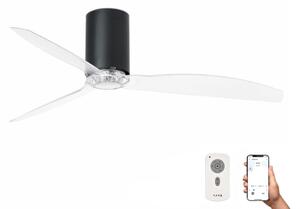 FARO Barcelona FARO 32041WP - Stropný ventilátor MINI TUBE FAN M čierna pr. 128 cm SMART + DO FA32041WP + záruka 3 roky zadarmo