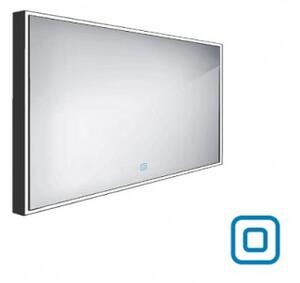 NIMCO zrkadlo podsvietené LED 13000 120 x 70 cm s dotykovým senzorom hliník čierna ZPC 13006V-90