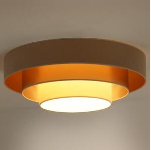 Duolla - LED Stropné svietidlo LUNETA LED/26W/230V pr. 60 cm 4000K béžová/zlatá