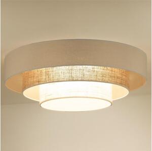 Duolla - LED Stropné svietidlo LUNETA LED/26W/230V pr. 60 cm 4000K krémová/hnedá