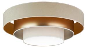 Duolla - LED Stropné svietidlo LUNETA LED/26W/230V pr. 60 cm 4000K béžová/zlatá