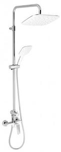 Novaservis sprchy - Sprchová súprava + páková sprchová batéria 38062 s horným vývodom biela/chróm, SET070/38,1