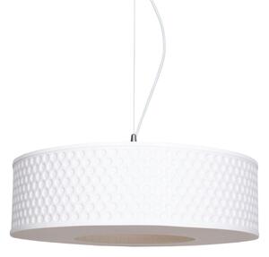 Luster na lanku GARDA 1xE27/60W/230V pr. 40 cm biela