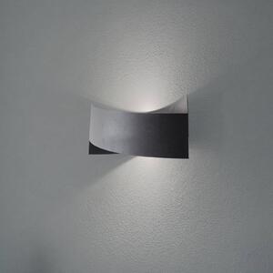 Nástenné svetlo Tadhg, čierne, kov, šírka 35 cm, G9, Čierna, Obývacia izba / jedáleň, kov, Moderný, Nástenné svietidlo