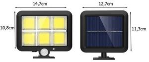Pronett XJ3684 Solární venkovní 120 LED COB osvětlení s pohybovým senzorem