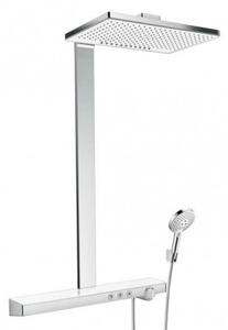 Hansgrohe Rainmaker Select - sprchový systém Showerpipe 460 2-prúdy s termostatom a poličkou 70cm biela/chróm, 27109400