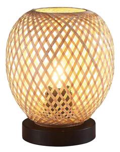 Stolná lampa ZANZIBAR 1xE27/20W/230V pr. 18 cm bambus