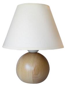 Stolná lampa Sandria drevo-guľa svetlé drevo