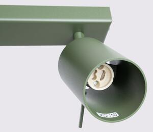 Sollux SL.1504 - Bodové svietidlo RING 4xGU10/10W/230V zelená