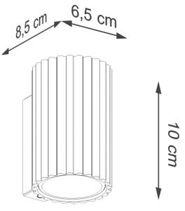 Brilagi - LED nástenné svietidlo CRESTO 1xGU10/10W/230V 10 cm červené