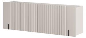 Závesná komoda Malmi 200 cm - kašmírová / crema bianca / čierna