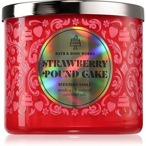 Bath & Body Works Strawberry Pound Cake vonná sviečka 411 g