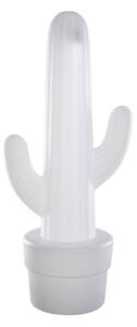 Vonkajšia stojaca lampa biela vrátane nabíjateľného LED IP65 - Kaktus