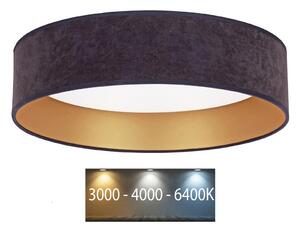 Brilagi Brilagi - LED Stropné svietidlo VELVET LED/24W/230V 3000/4000/6400K šedá/zlatá BG0275 + záruka 3 roky zadarmo