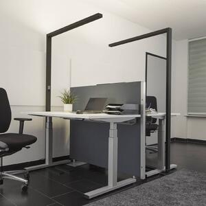 Kancelárska stojacia lampa Arcchio LED Jolinda, sada 2 ks, čierna, 4 000 K