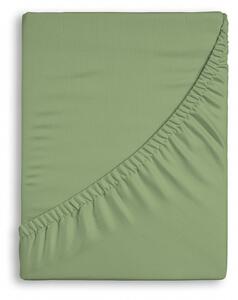 Prestieradlo Středně zelené Jersey bambus 90-100 x 200-220/50