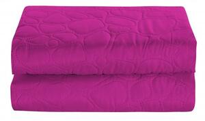 Fialový prehoz na posteľ so vzorom STONE Rozmer: 170 x 210 cm