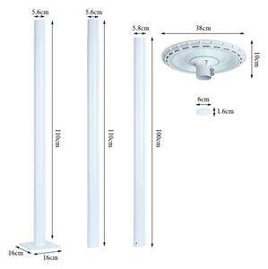 Brilagi - LED Vonkajšie pouličné svietidlo URBANSPARK LED/120W/230V biele IP65