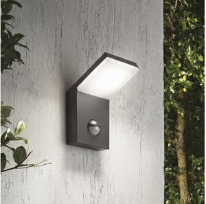 Ideal Lux - LED vonkajšie svietidlo so senzorom STYLE LED/9W/230V CRI 90 IP54 antracit