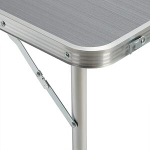Rozkladací kempingový stôl - šedý
