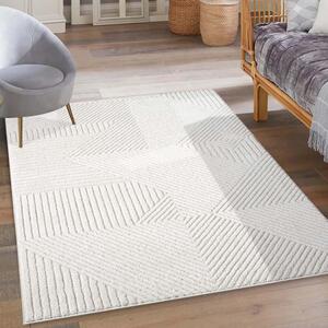 Dekorstudio Moderný koberec LOUNGE 0632 - krémový Rozmer koberca: 160x230cm
